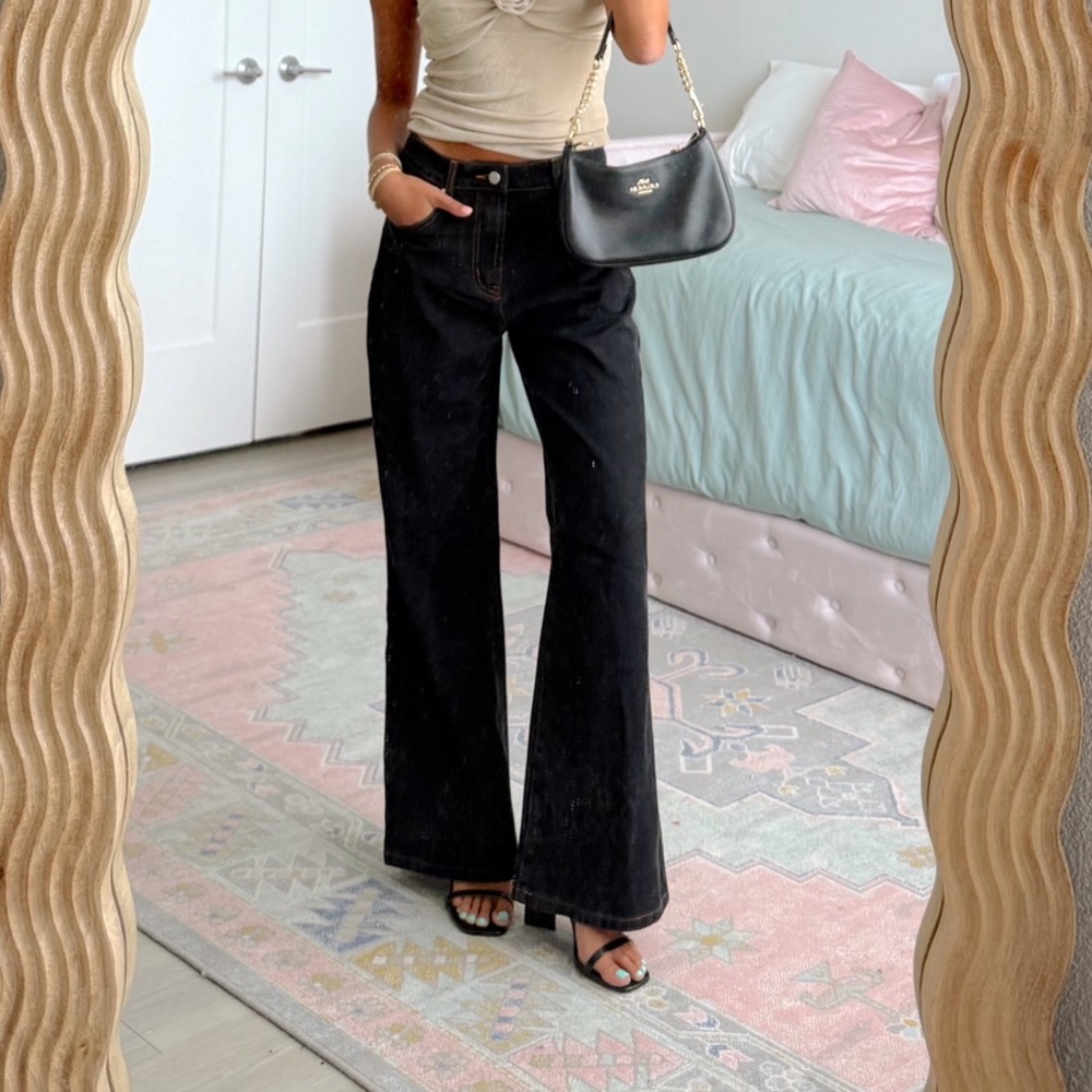 Cupshe Black Flare Pants